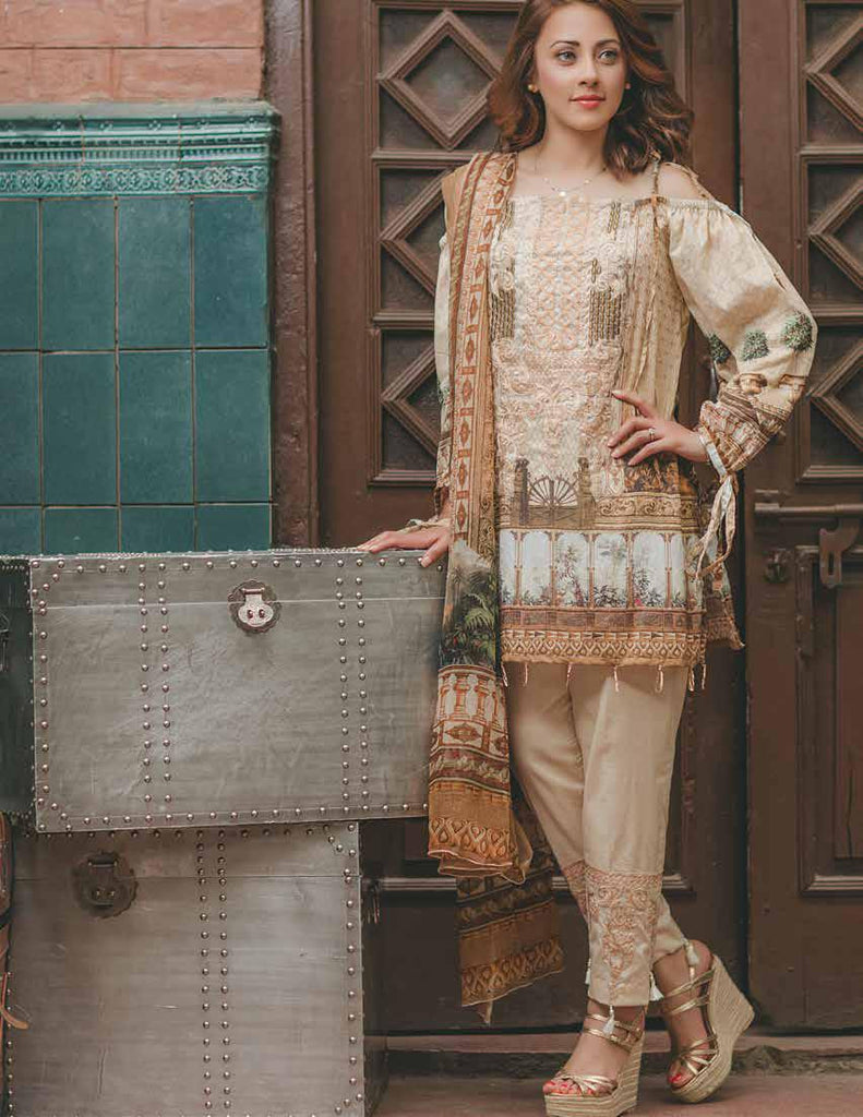 Carnation Luxury Lawn Collection by Rang Rasiya – Design 152A