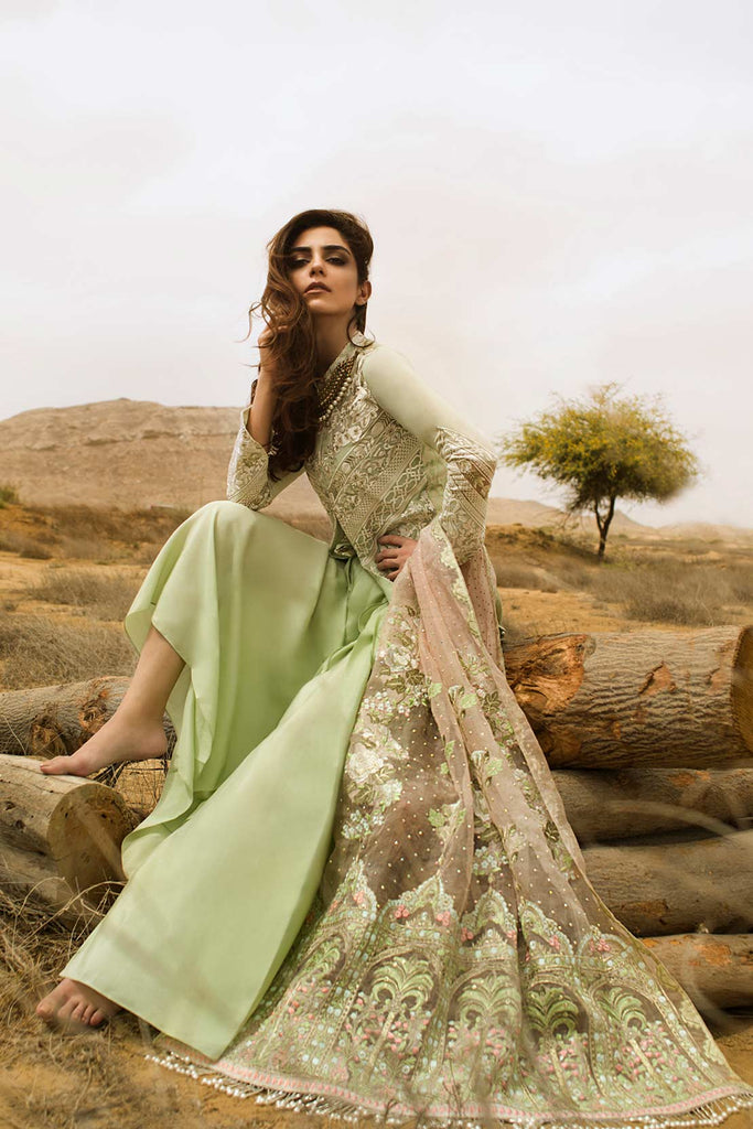 Crimson Luxe By Saira Shakira 2018 – Mehrab - Pistachio