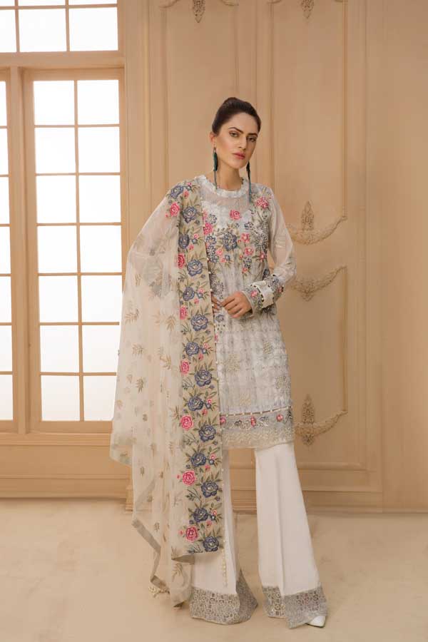 Adan's Libas L'Amore De Ma Vie Luxury Collection 2019 – ZA-3079 - Snow