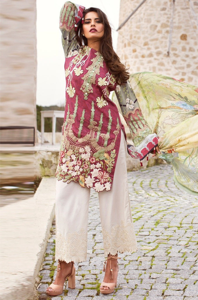 Shiza Hassan Luxury Lawn Collection '18 – Hibiscus - 10A