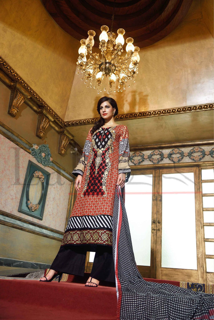 Lala Brocade Winter Collection With Woolen Shawl - 17 - YourLibaas

