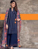 Gul Ahmed Winter 2017 – Blue 3 Pc Digital Printed Khaddar K-24