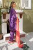 Charizma Signature Embroidered Lawn Karandi Collection 2021 – Flamingo Iris CLK-07
