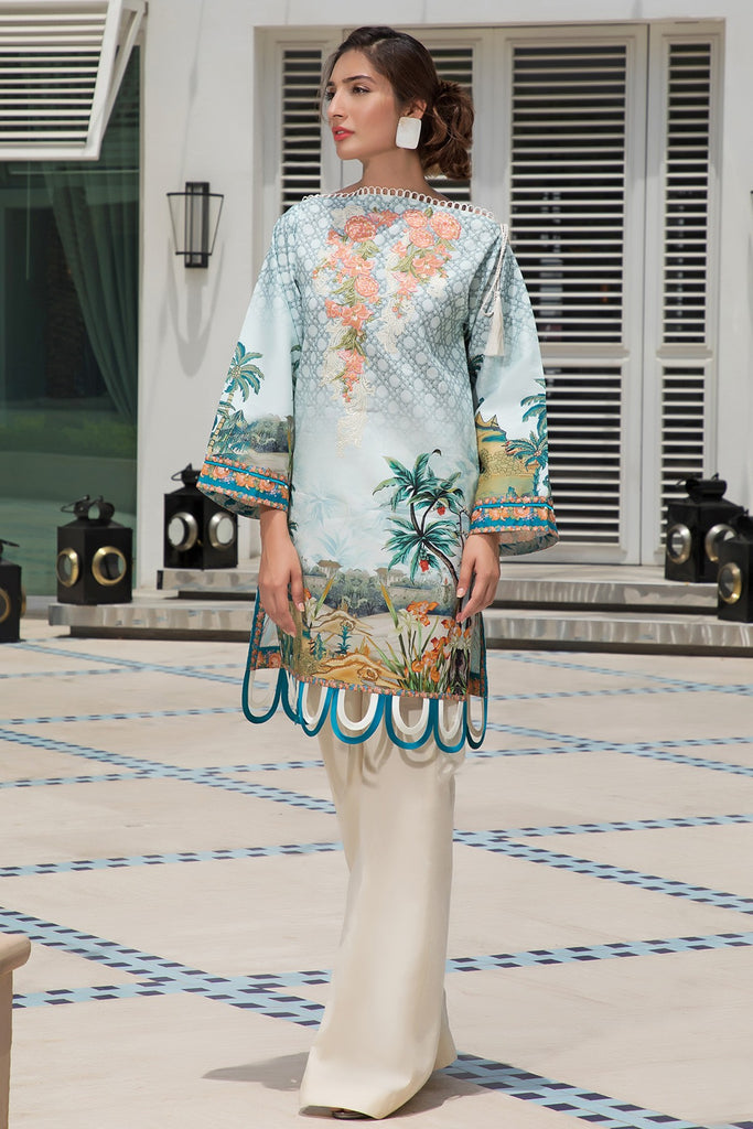 Firdous Solitaire Lawn Kurtis Vol II – 19307