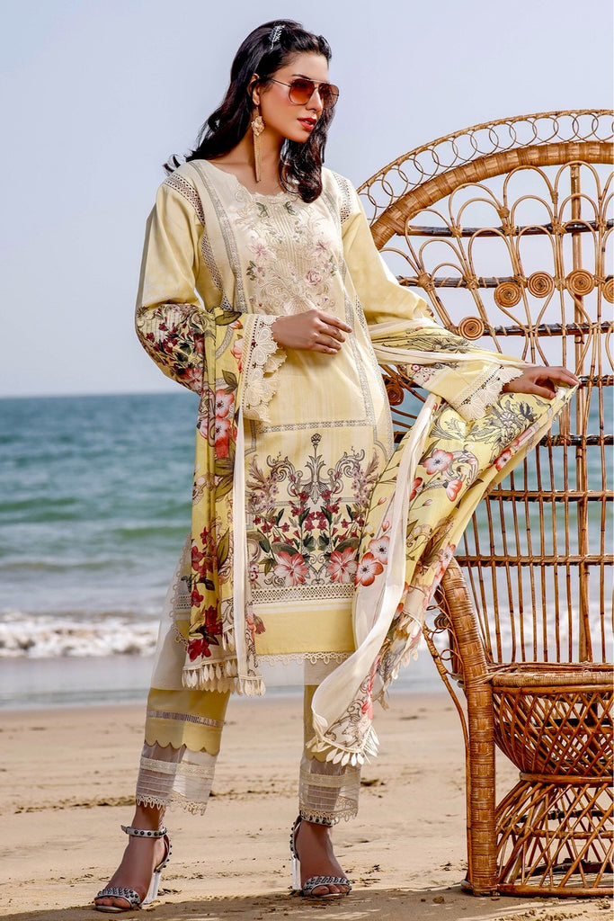 Jade by Firdous · Urbane Embroidered (Chiffon Dupatta Collection) – 19744 B