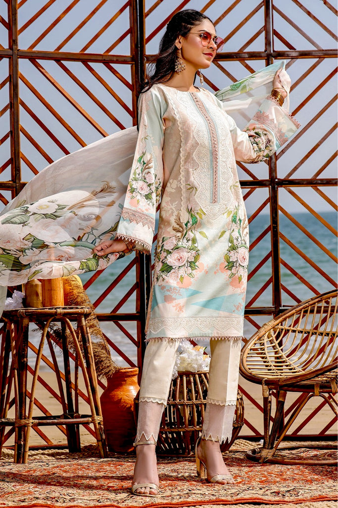 Jade by Firdous · Urbane Embroidered (Chiffon Dupatta Collection) – 19802 B