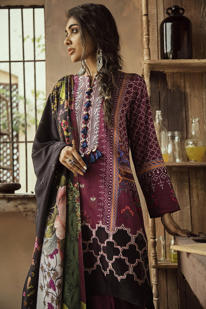 Cross Stitch Aangan Cotton Satin Collection 2019 – Mulberry Crimson ...