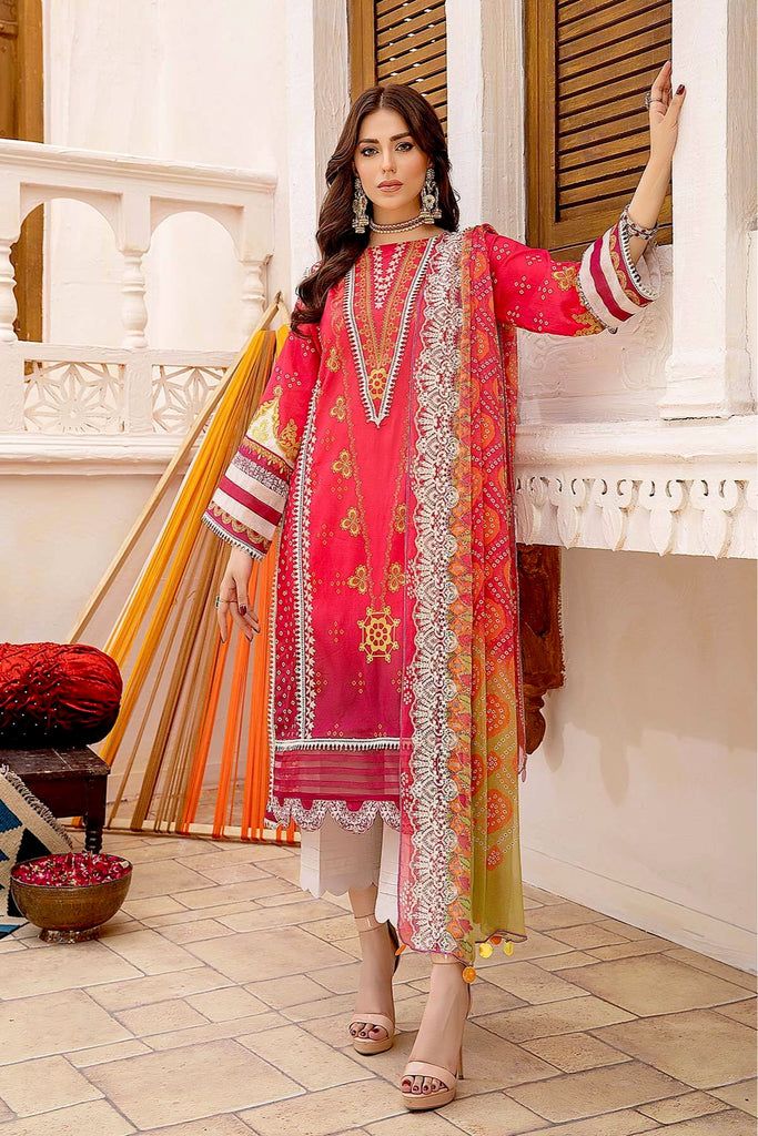 Charizma Aniiq Chunri · Printed Lawn With Chiffon Dupatta – AN-01