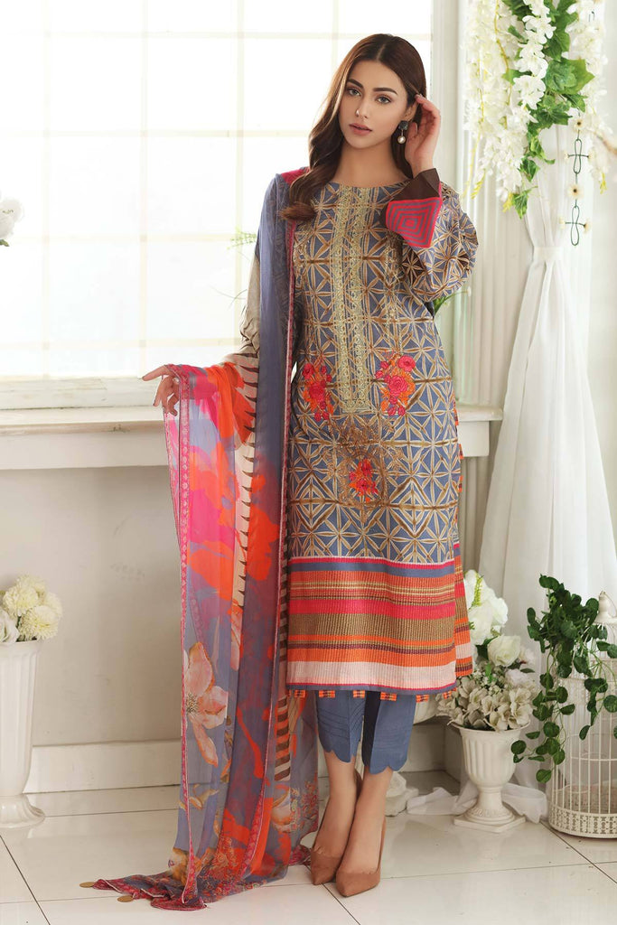 Charizma Embroidered Lawn Collection Chapter 1 – CEL-09