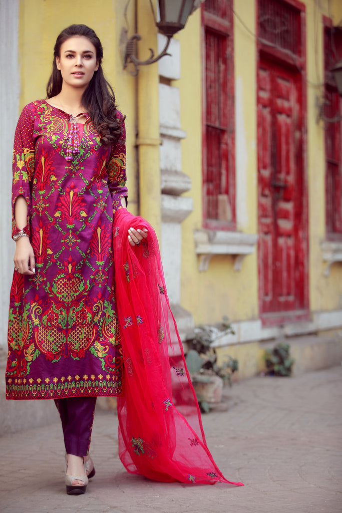 Libas Designer Embroidered Collection – 1B - YourLibaas
 - 1