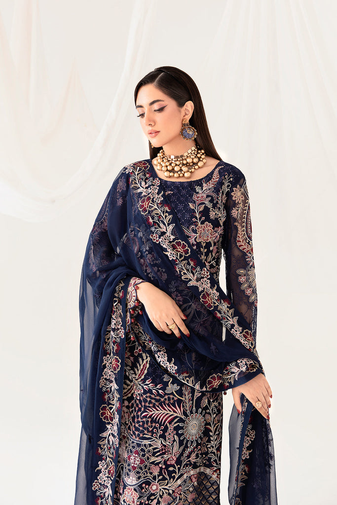 Ramsha Rangoon Luxury Chiffon Formal Collection – D-1011