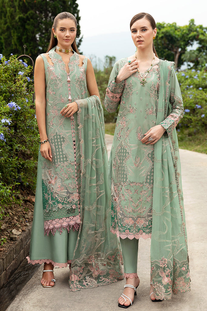 Ramsha Andaaz Luxury Lawn – PASTEL GREEN-Z-808