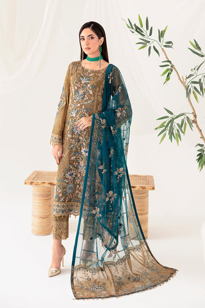 Ramsha Rangoon Luxury Chiffon Formal Collection – D-1012