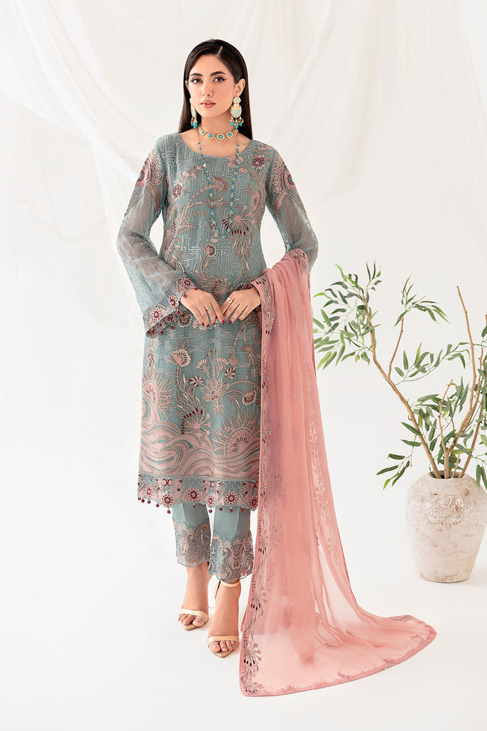 Ramsha Rangoon Luxury Chiffon Formal Collection – D-1010