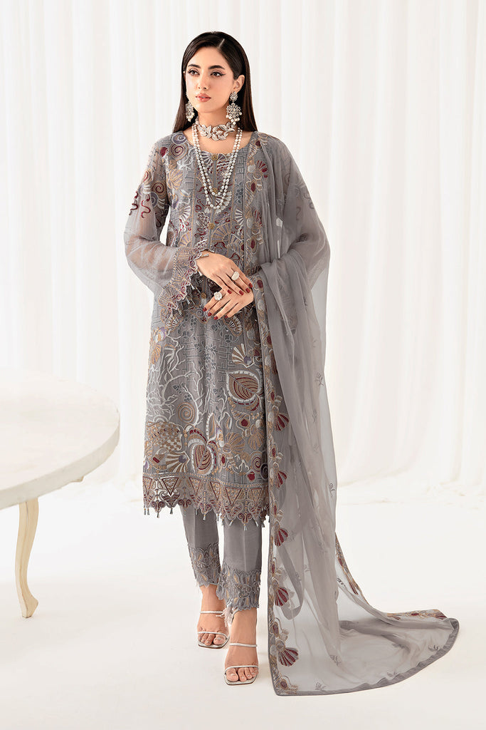 Ramsha Rangoon Luxury Chiffon Formal Collection – D-1006