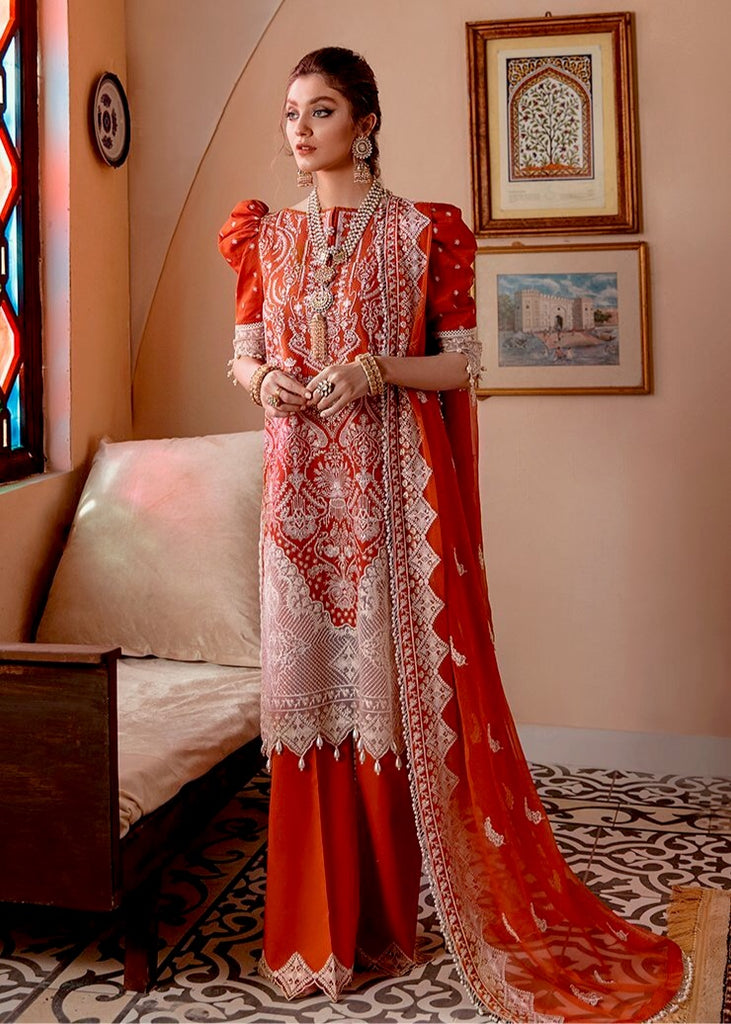 Gul Bahar by Afrozeh Festive Lawn Collection 2021 – Gulab