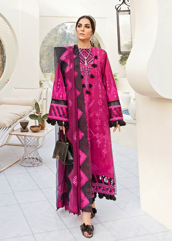 Afrozeh Summer Sonnet Lawn Collection '21 – Poetic Magenta