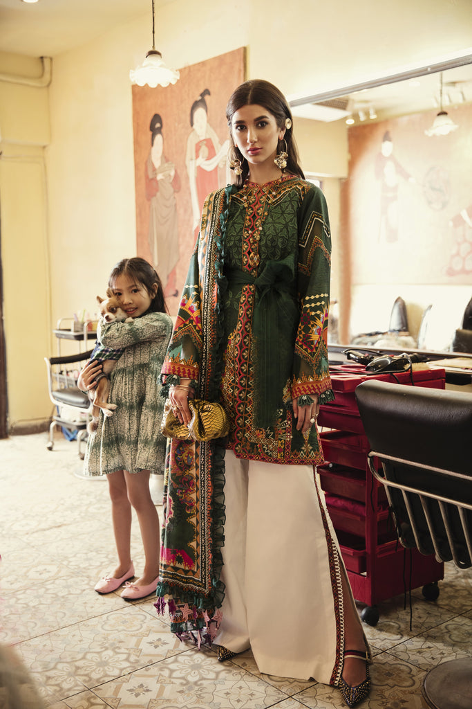 Époque X Suffuse by Sana Yasir Lawn Collection 2019 – Viridian