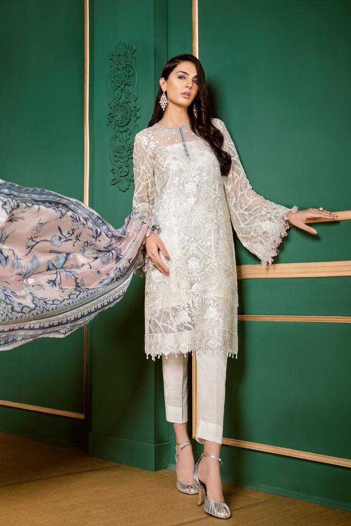 Baroque Classic Whites Luxury Chiffon Collection 2018 – Bleu Aura