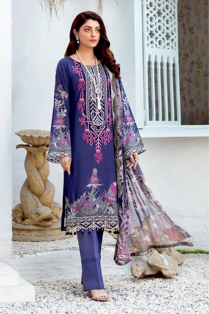 Rangrez Luxury Lawn Collection by Ramsha – N-101