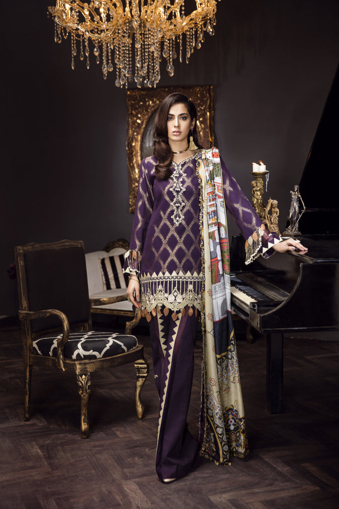 Saadia Asad Luxury Formals 2018 – 03 Amethyst