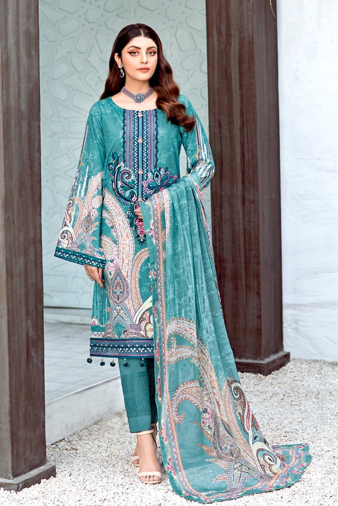 Rangrez Luxury Lawn Collection by Ramsha – N-112