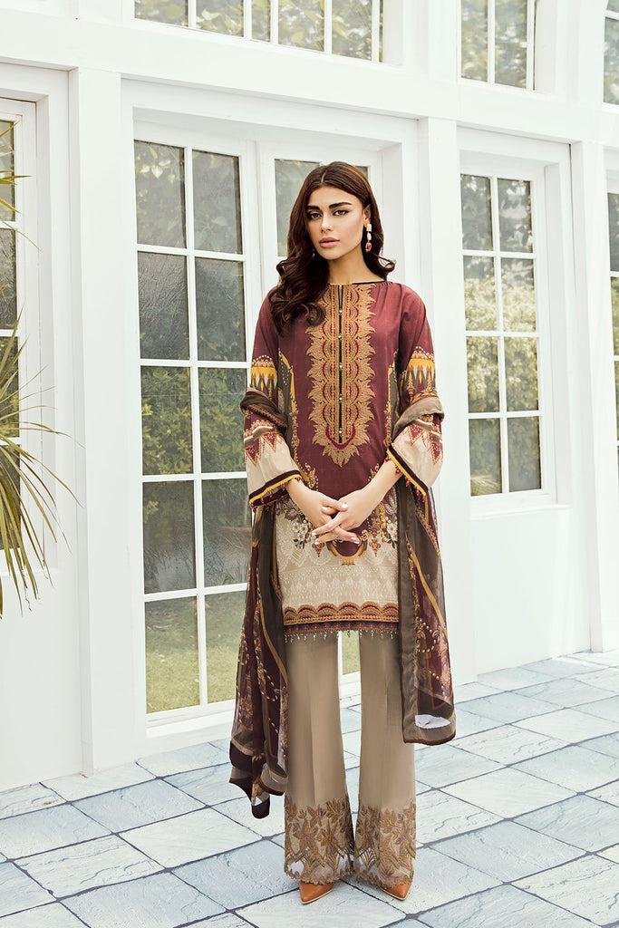 Baroque Fuchsia Lawn Collection Vol-2 2019 – Amaryllis