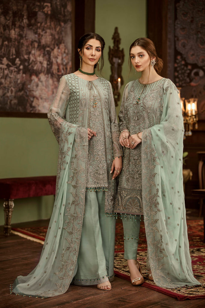 Flossie Embroidered Chiffon Collection – Luxury Edition Vol-5 – Crystallia