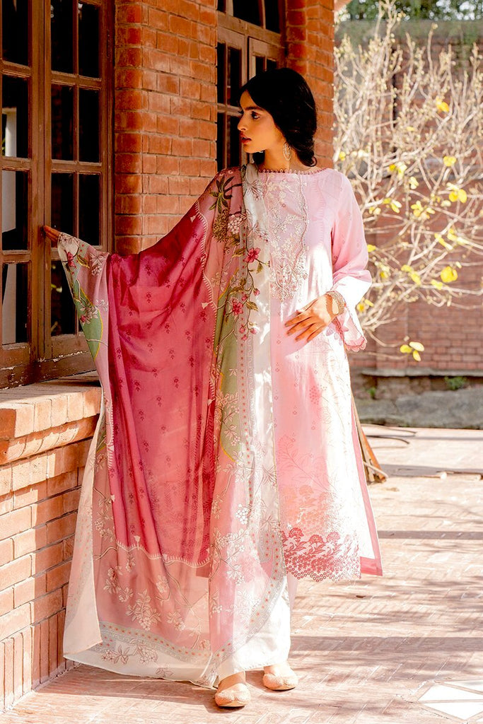 Tabeer by Cross Stitch Premium Lawn Collection 2021 – PINK ASTER - 3 PCS