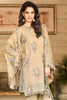 Gul Ahmed Summer 2017 - Beige 3 PC Embroidered Trencia Satin Silk Dress SS-126