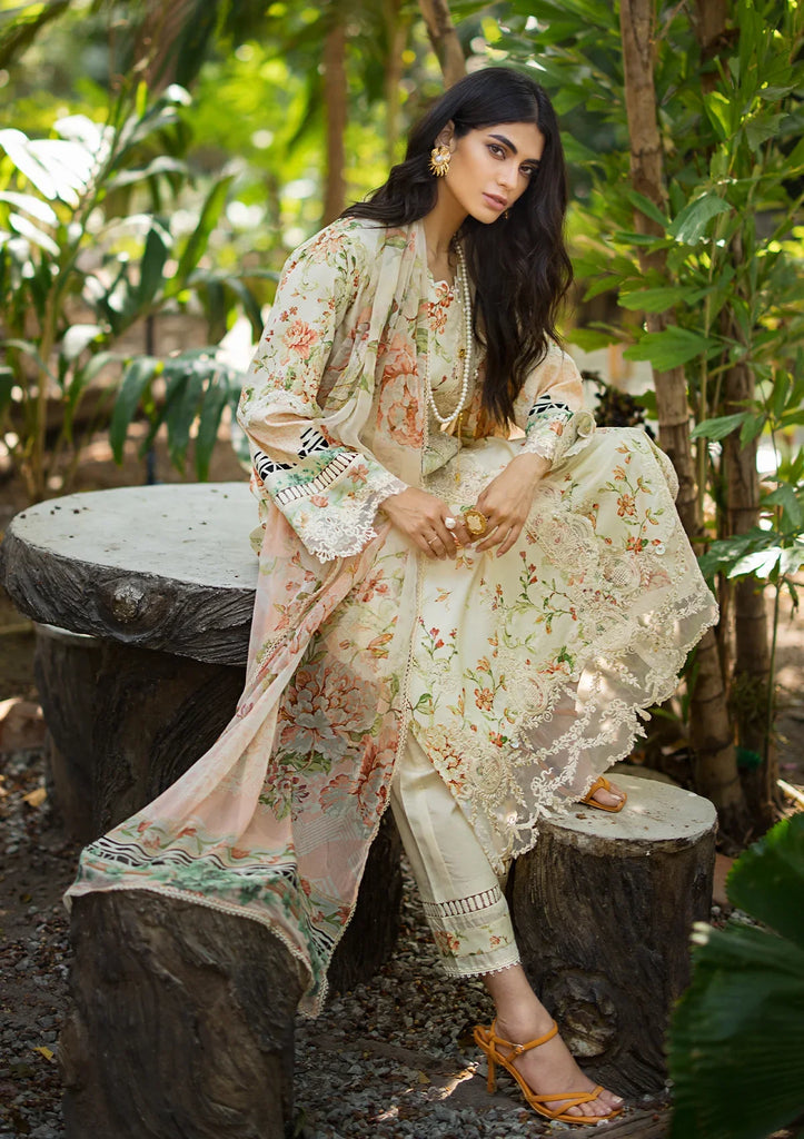 Elaf Embroidered Limited Edition Lawn Collection – ESL-03A ANGELS BREATH