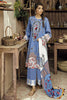 Cross Stitch Aangan Cotton Satin Collection 2019 – Blue Diva