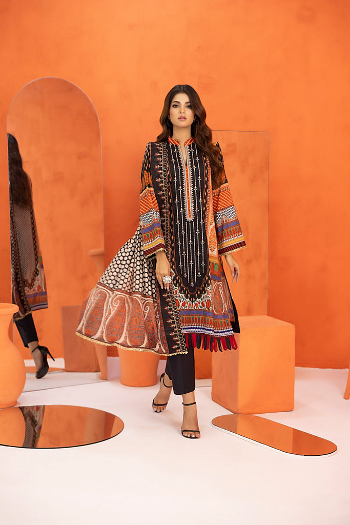 Salina Cutwork Embroidered Lawn Collection 2024 – SCWE-1