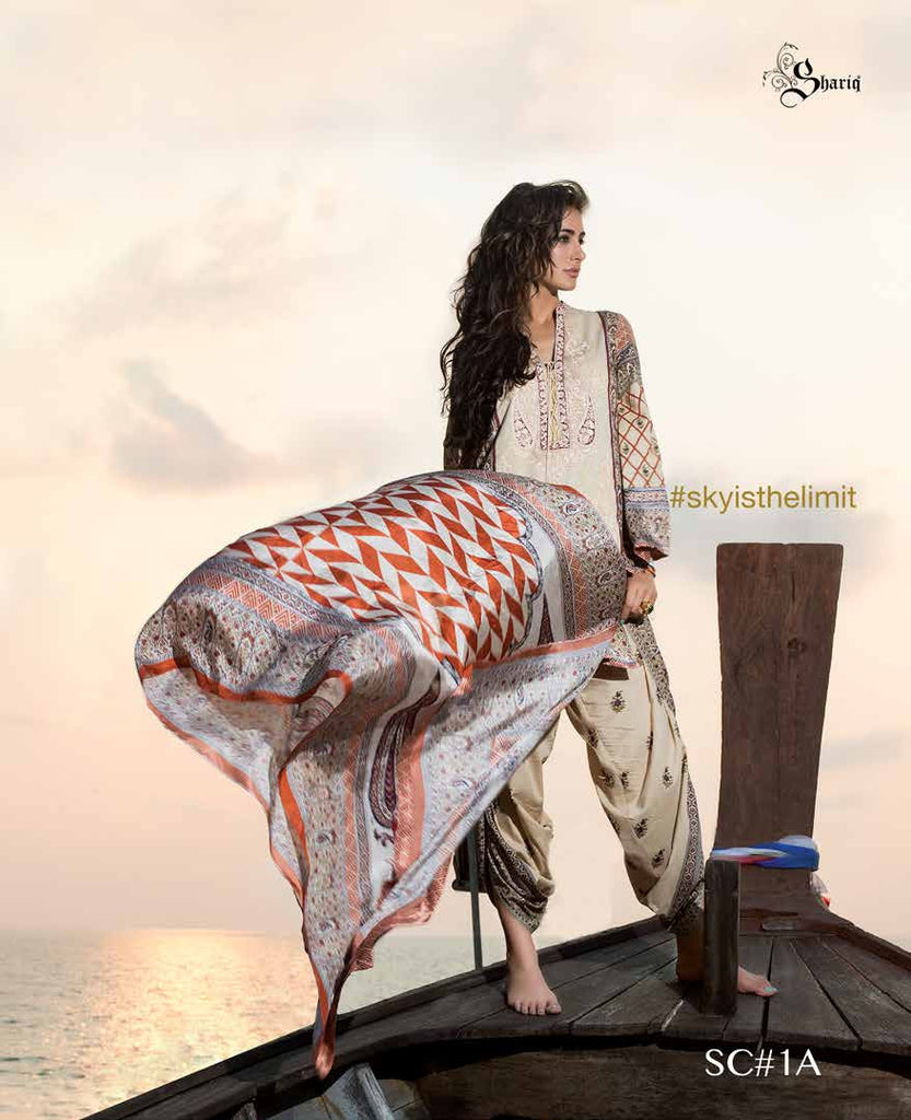 Shehla Chatoor Luxury Lawn Collection SS '16 – 1A - YourLibaas
 - 1