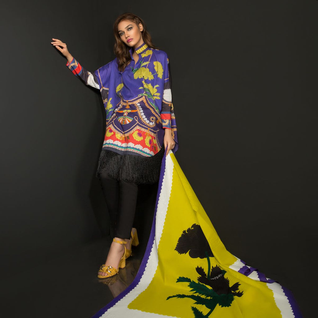 Sana Safinaz Lawn Muzlin 2018 – M01B