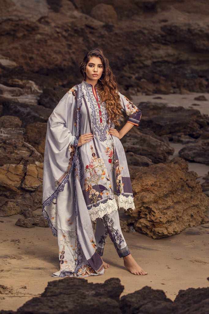 Iman Embroidered Lawn Collection 2020 – IE-1B