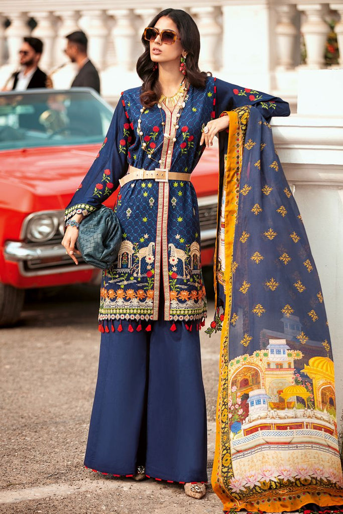 Gul Ahmed Summer 2020 – Premium Collection – 3 PC Embroidered Lawn Suit with Tissue Silk Dupatta SSM-40