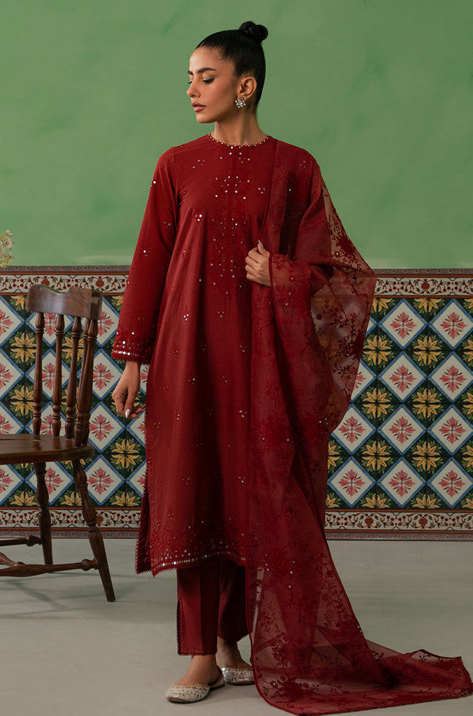 Cross Stitch Mahiri Lawn 2024 – ROSE FLORINE-3 PIECE LAWN EMBROIDERED SUIT