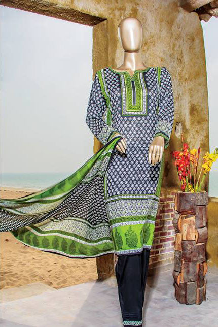 HZ Textiles Diamond Classic Lawn Collection – Design 21 Tiya