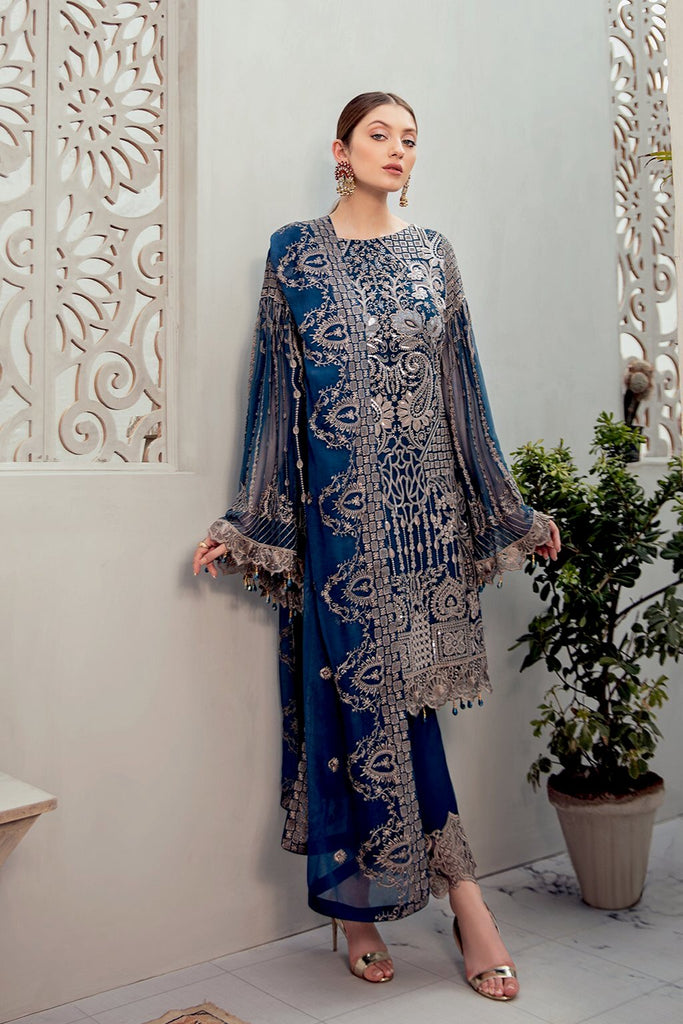 Ramsha Rangoon Chiffon Collection 2020 – D-604