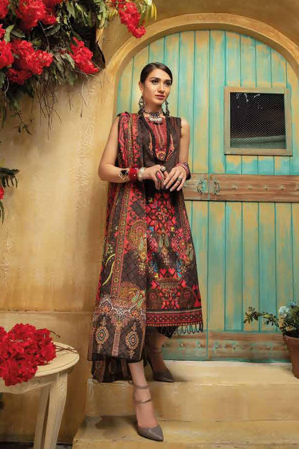 Rang Pasand Digital Print Embroidered Lawn Collection – GJ-261