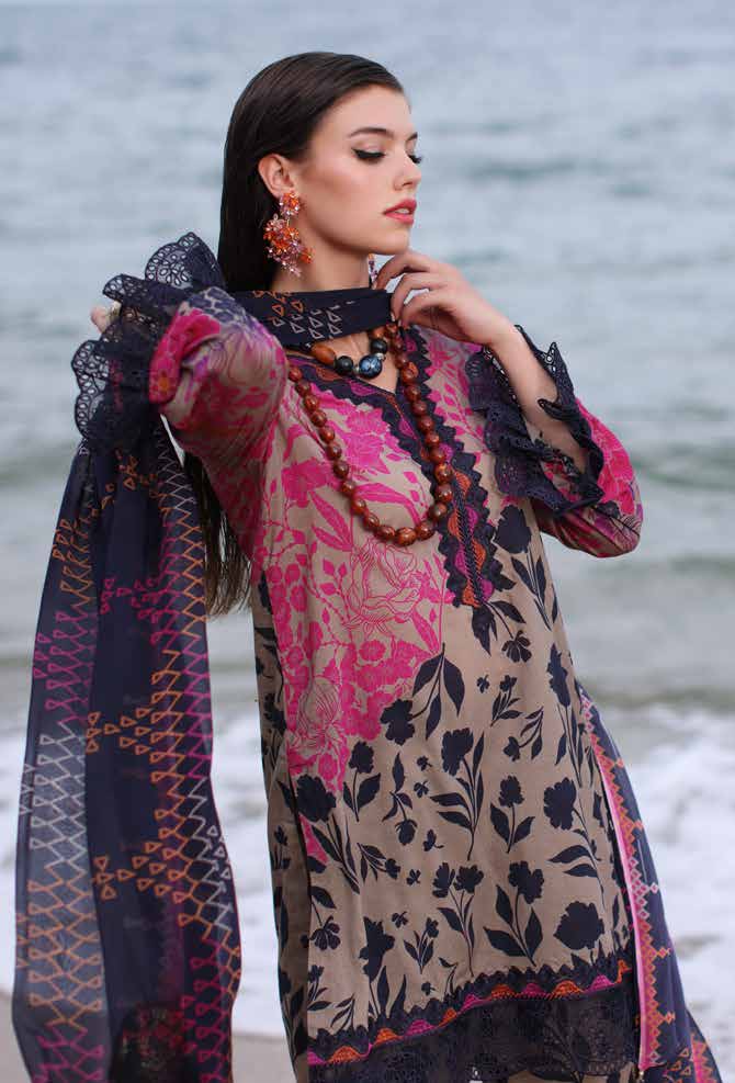 Charizma Combinations Embroidered Lawn Collection 2024 – CCS4-02