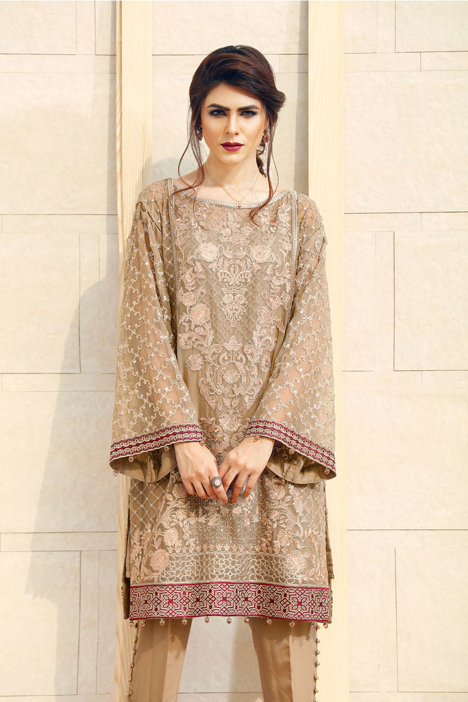 Baroque Fuchsia Chiffon Collection 2016 – Riches Of Gold - YourLibaas
 - 1
