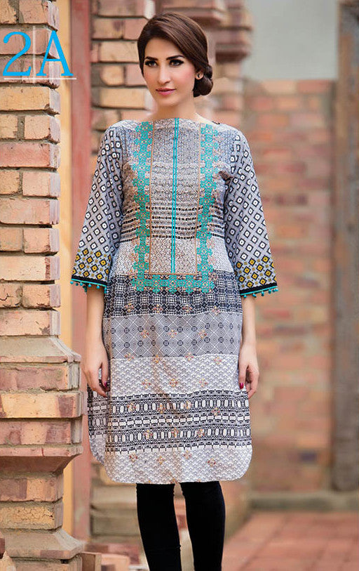 Subhata Embroidered Lawn Tunic Collection - 2A - YourLibaas
 - 1