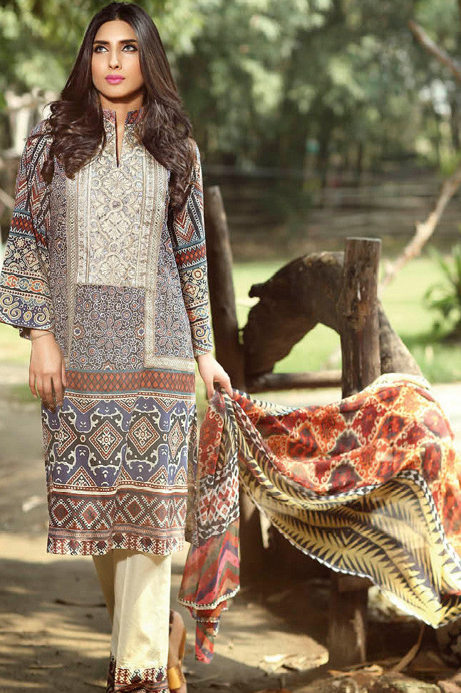 ZarQash Luxury Lawn Spring/Summer - 2B - YourLibaas
 - 1