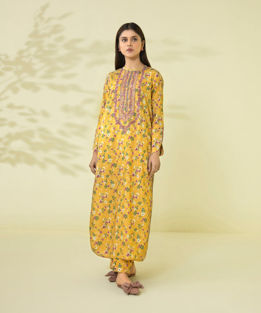 Sapphire Spring/Summer 2023 – 2 Piece - Printed Embroidered Lawn Suit - 002TEDY23V14