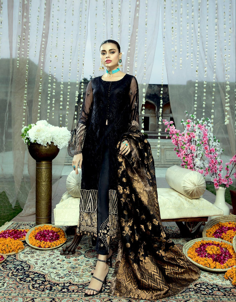 Gul-e-Azal Luxury Chiffon Collection – Feather Plume