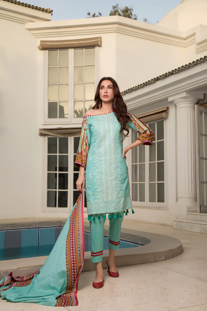 Sahil Designer Festive Lawn Collection 2019 – SLDF-2