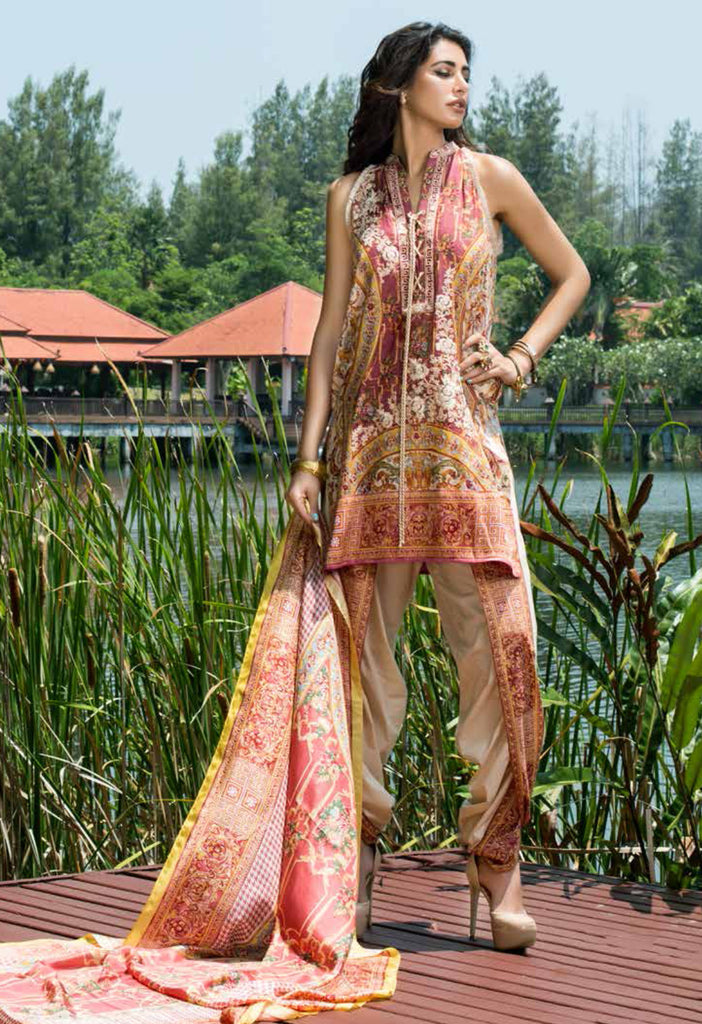 Shehla Chatoor Luxury Lawn Collection SS '16 – 2A - YourLibaas
 - 1
