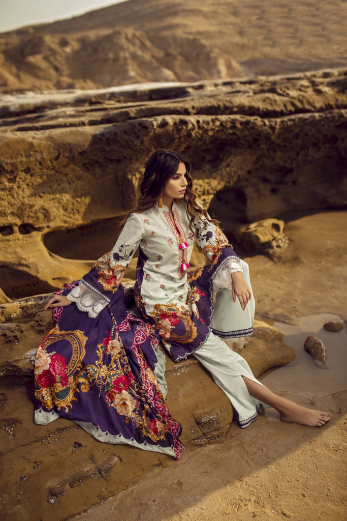Iman Embroidered Lawn Collection 2020 – IE-2A